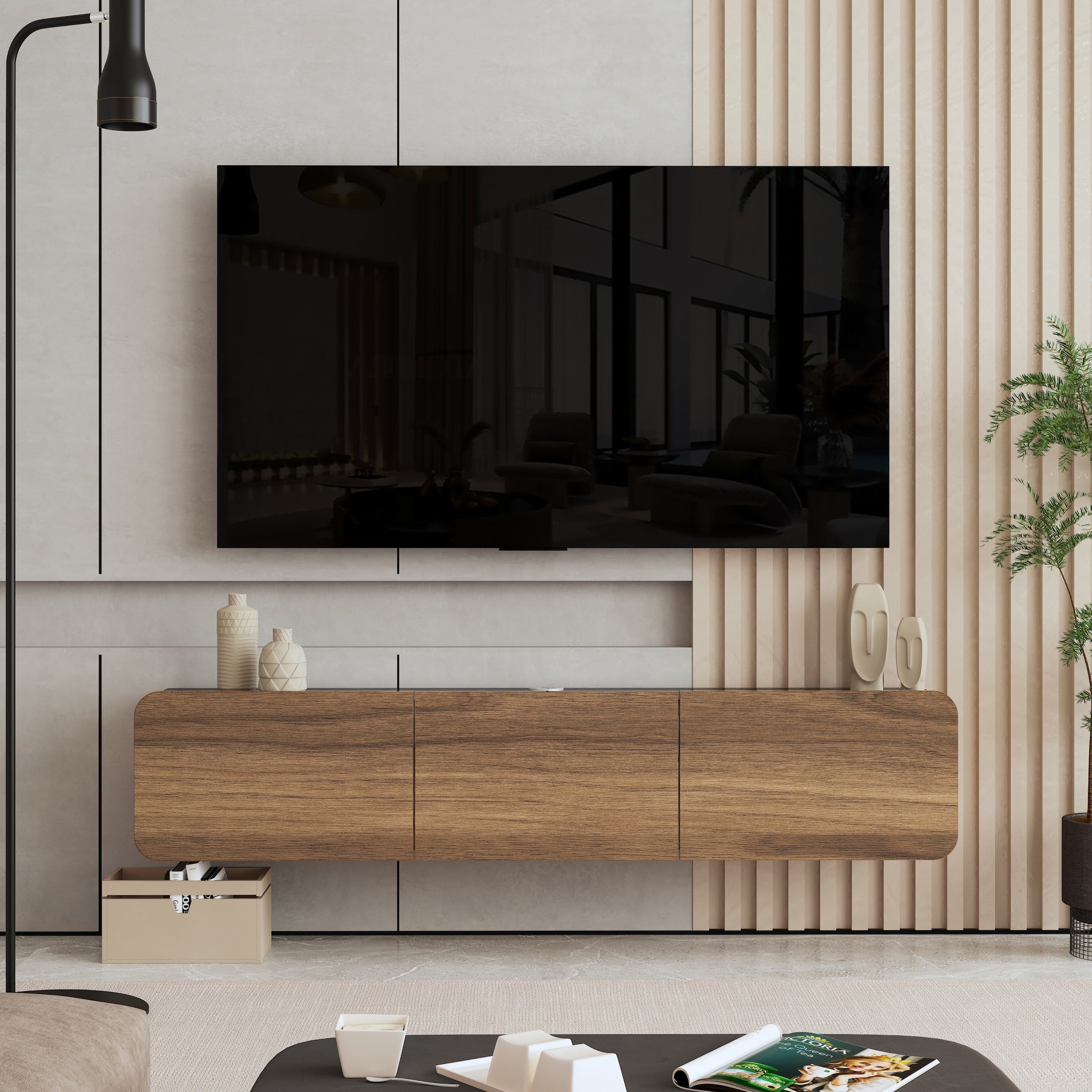 80 inch floating tv stand hotsell