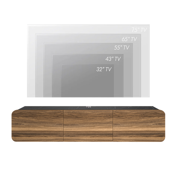 Modern Atelier Mobili Floating TV Stand - Versatile Wall Mounted Entertainment Center for TVs Up to 80 Inch - Available in Multiple Finishes