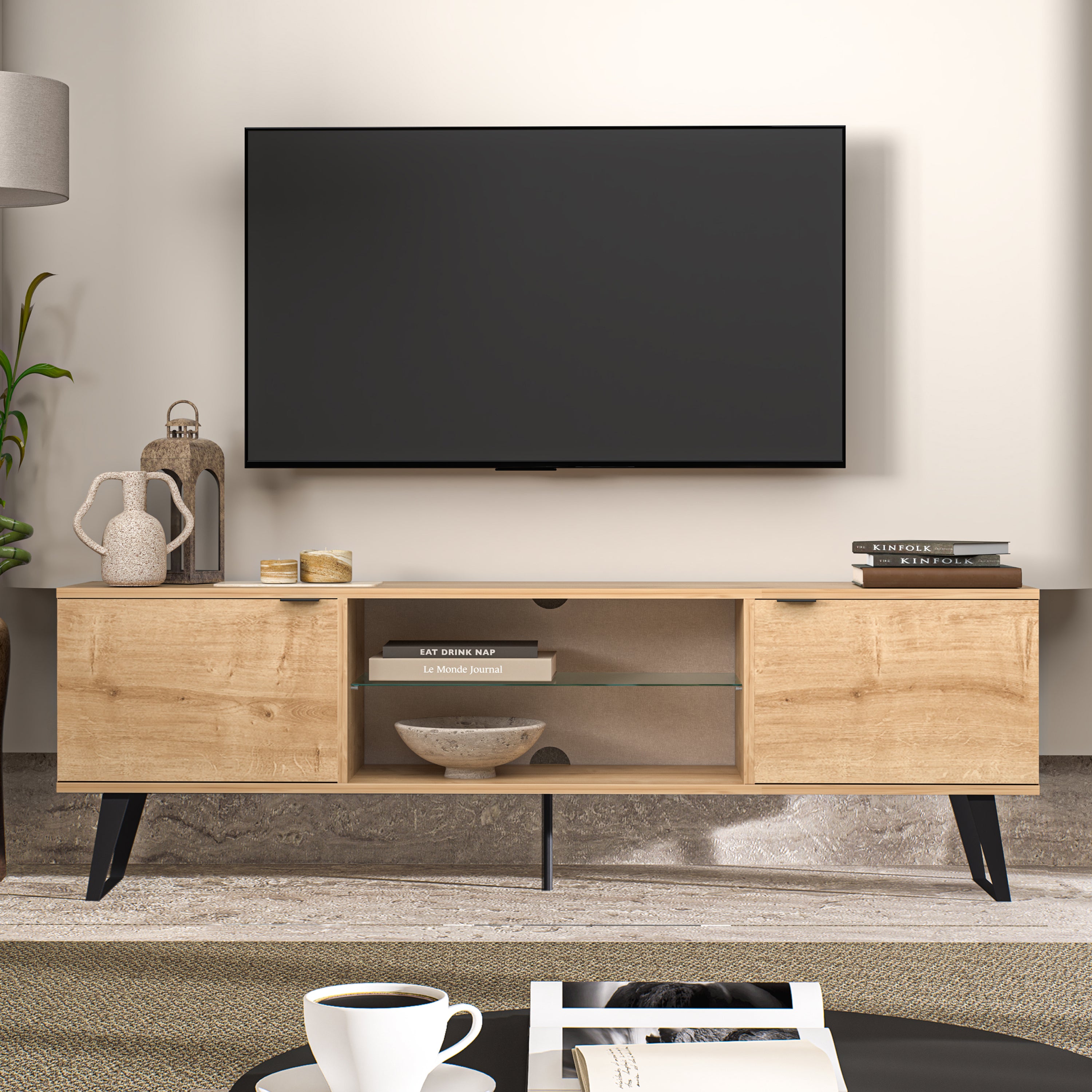 Salda Mid-Century TV Stand – 71