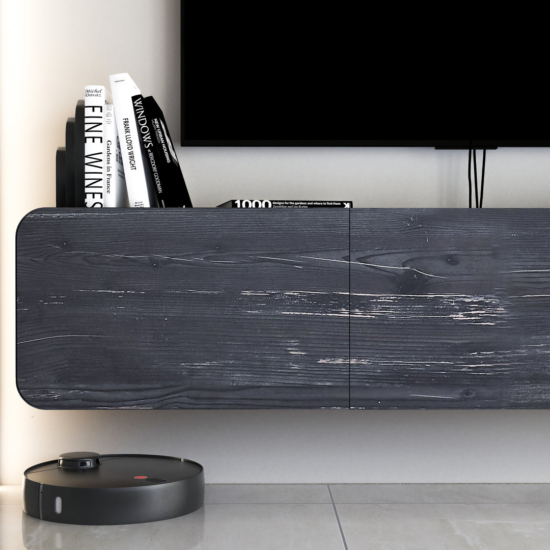 Modern Atelier Mobili Floating TV Stand - Versatile Wall Mounted Entertainment Center for TVs Up to 80 Inch - Available in Multiple Finishes