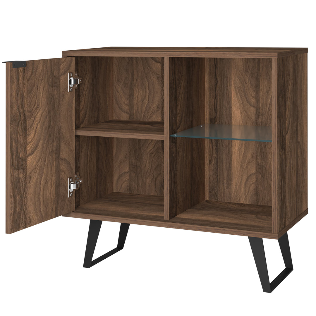 Vektor 31.5 Inch Accent Cabinet & Sideboard with Adjustable Glass Shelf