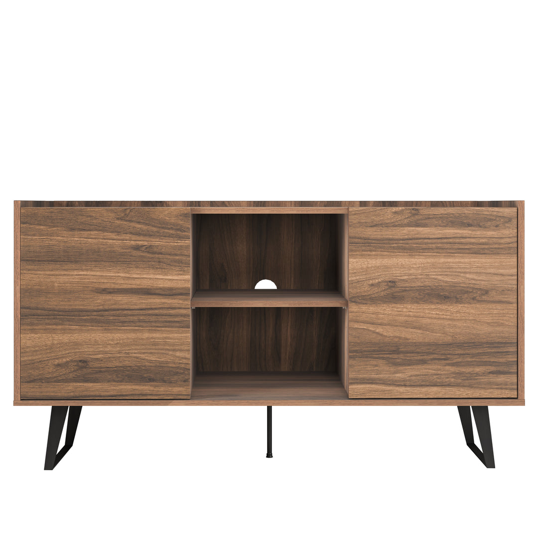 Mira Media Console for TVs Up to 65" – Modern TV Stand with Adjustable Shelves and Cable Management