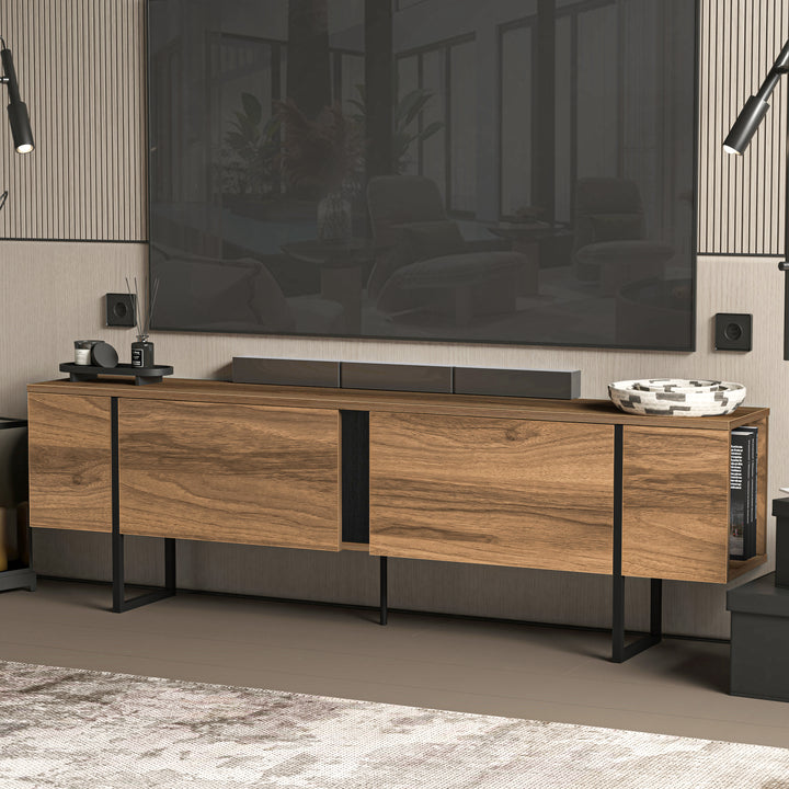 Arbor Mid Century Modern TV Stand for TVs Up to 80" – Available in 71" and 63" Sizes, Stylish Entertainment Center