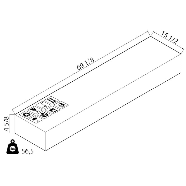 Floating TV Stand – Wall Mounted Media Console for TVs Up to 80 Inch