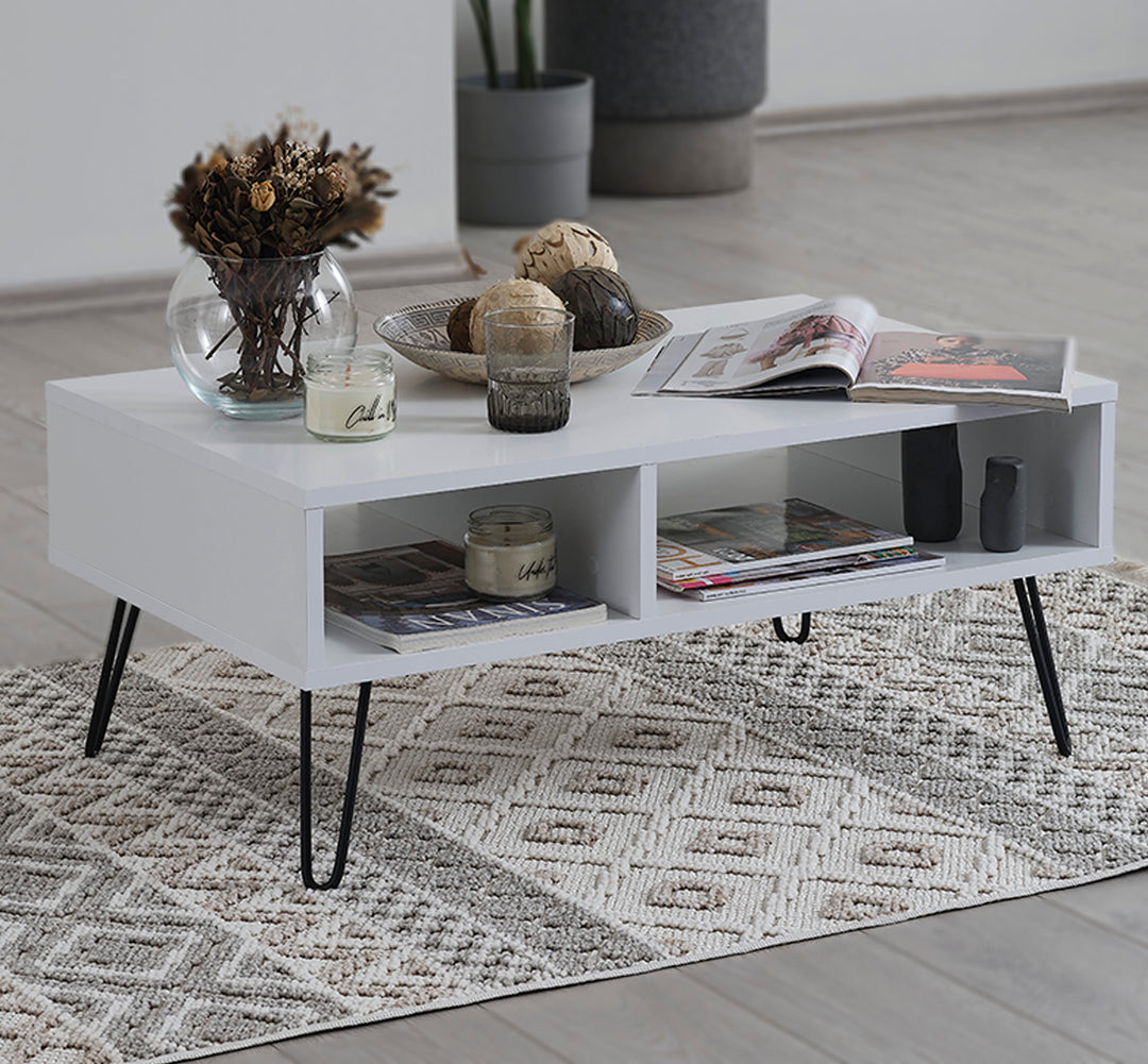 The Vegan Coffee Table - Interchangeable Anthracite Dividers for Your Unique Style