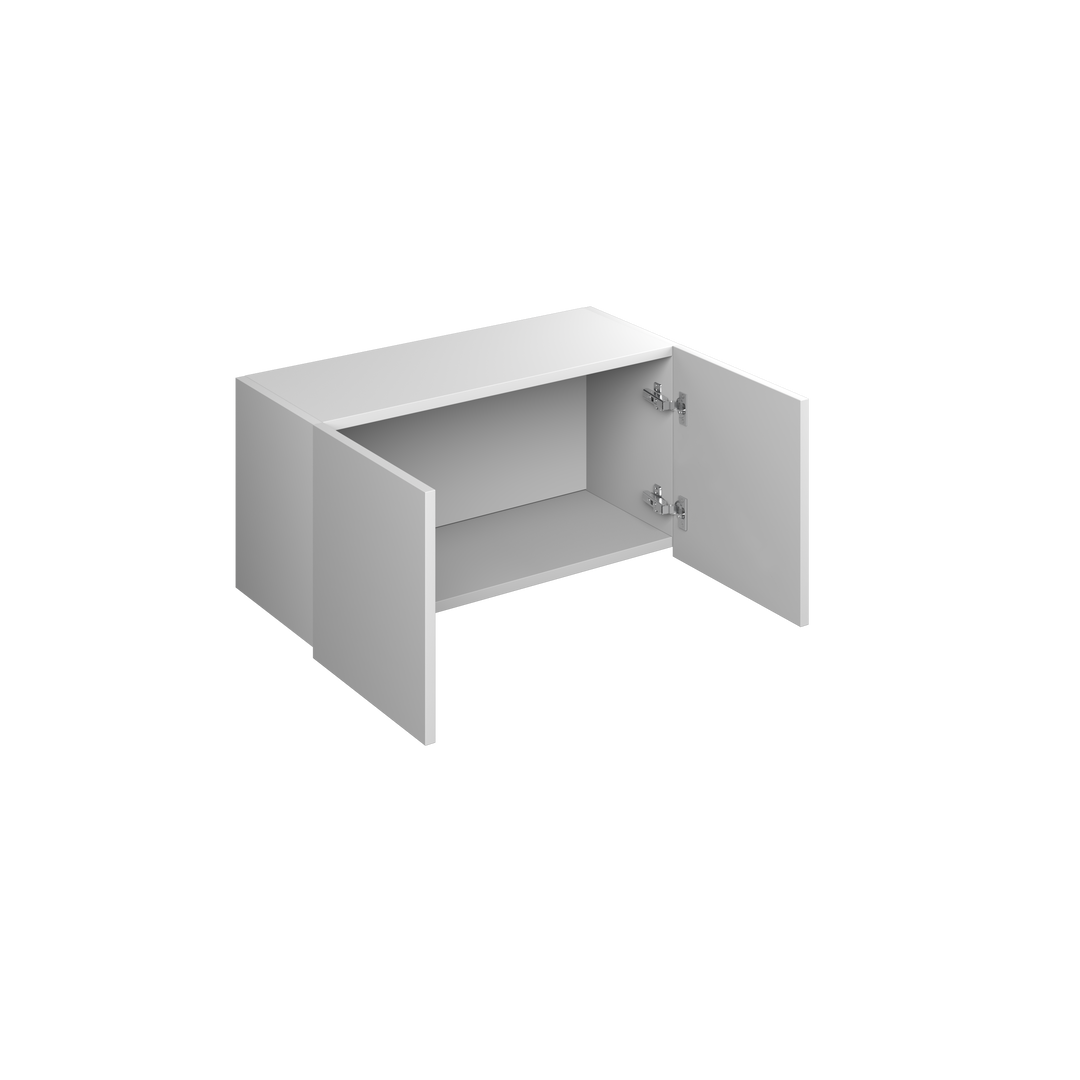 30" Wall Cabinet 12"H European Frameless Wall Cabinet Pure White – Atelier Mobili