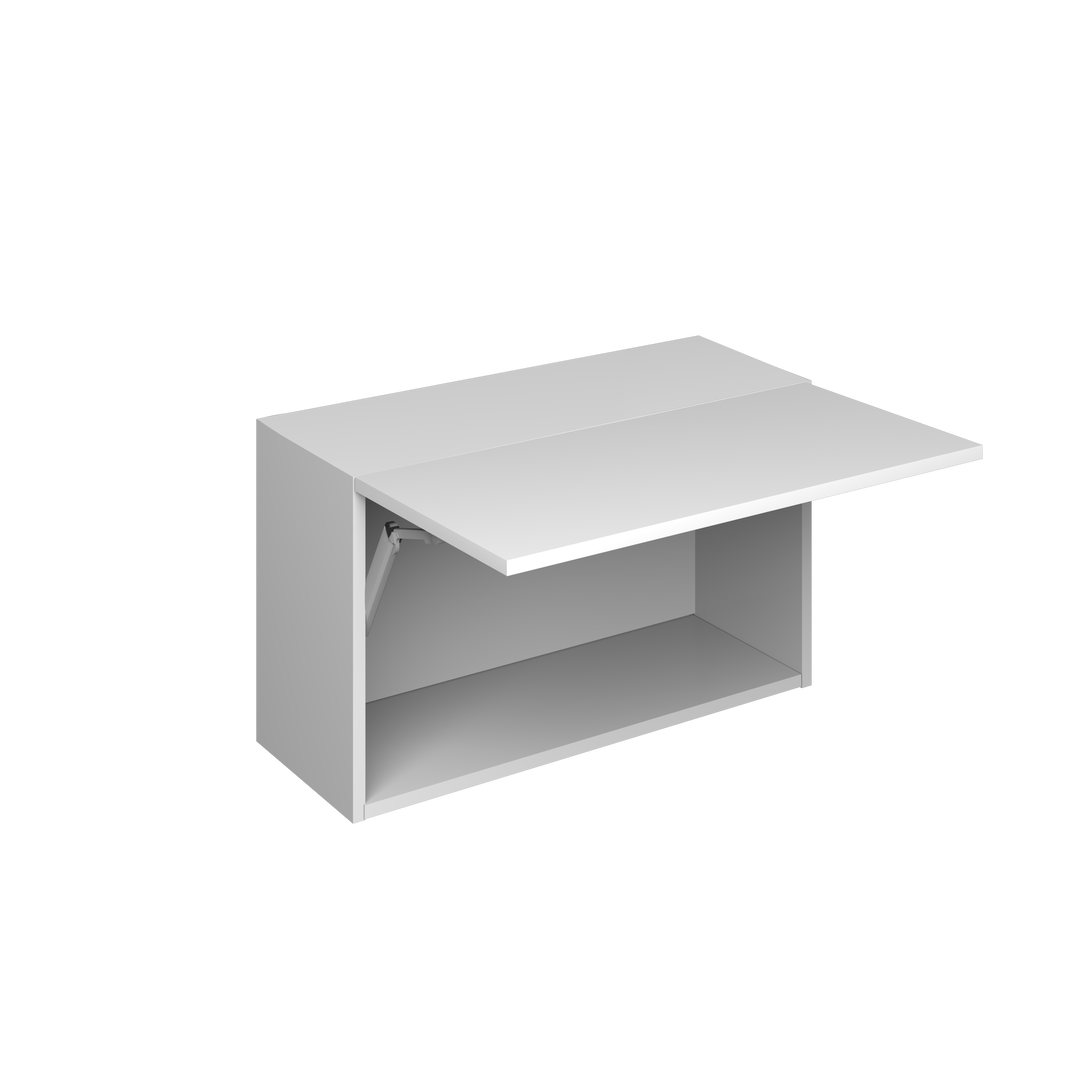 30" Single Lift Wall Cabinet 15"H European Frameless Wall Cabinet Pure White – Atelier Mobili