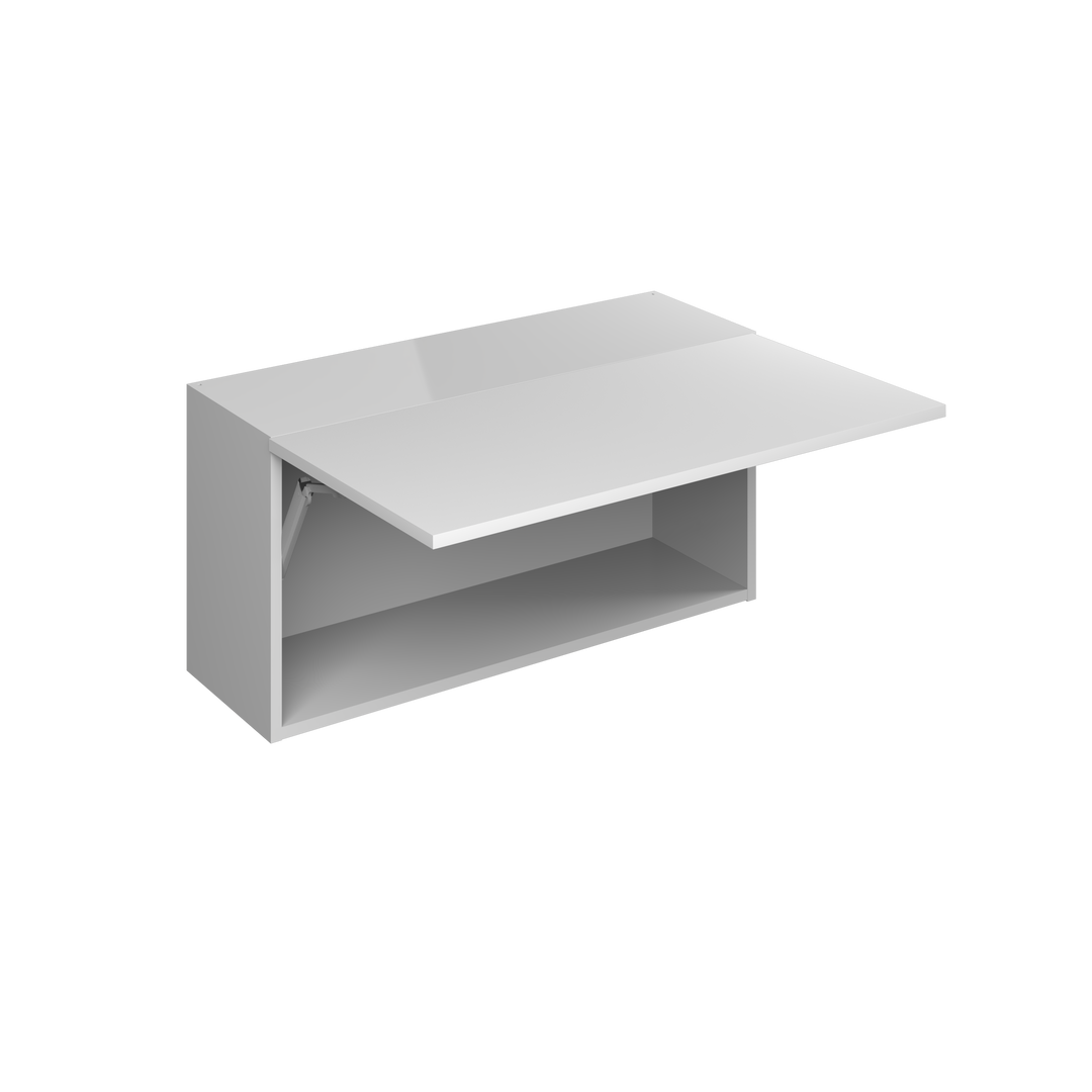 36" Single Lift Wall Cabinet 12"H European Frameless Wall Cabinet Pure White – Atelier Mobili