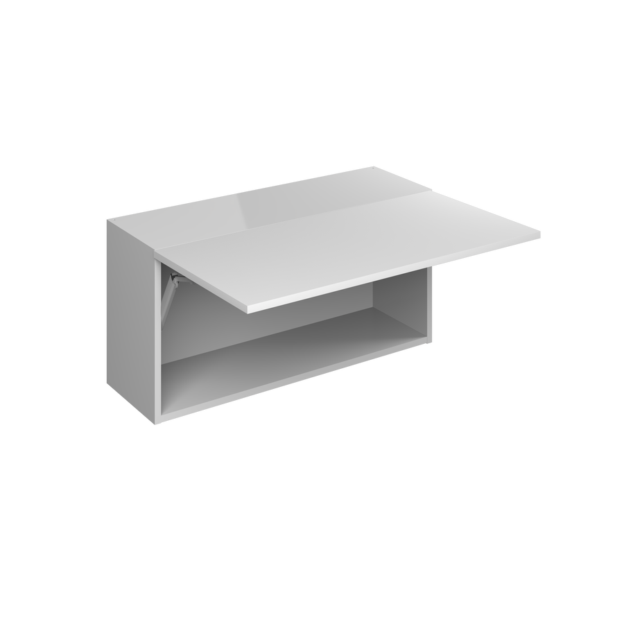 36" Single Lift Wall Cabinet 12"H European Frameless Wall Cabinet Pure White – Atelier Mobili
